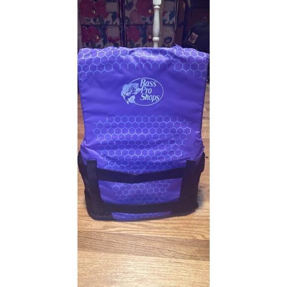 NEW Life jacket Adult Petite Bass Pro Shop Purple - Picture 5 of 7